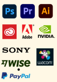 Equipped logos